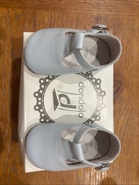 Dondup Baby Blue Leather Mary Jane with Buckle